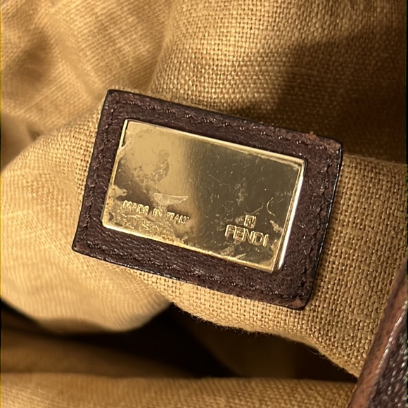 Authentic / Pre-loved - Fendi Zucca Tortuga Leather Spy Satchel Bag - Picture 9 of 15